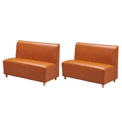Banc rembourré en similicuir Casual Cafe