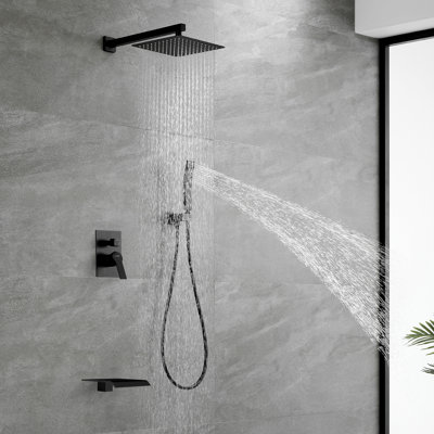Robinet de baignoire et de douche à pression équilibrée (température et volume) avec valve brute