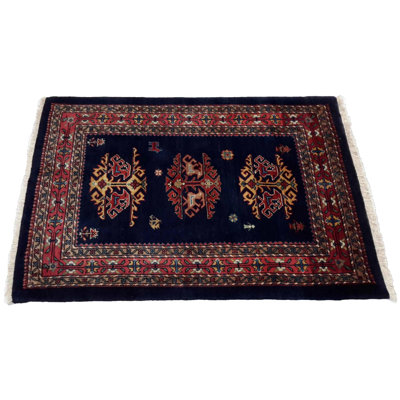 Oveta Oriental Area Rug in Navy