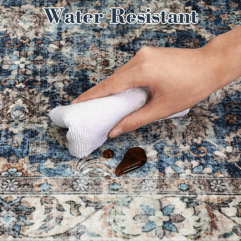 Tapis rétro 5 x 7 po, Rectangulaire 8 pi x 10 pi