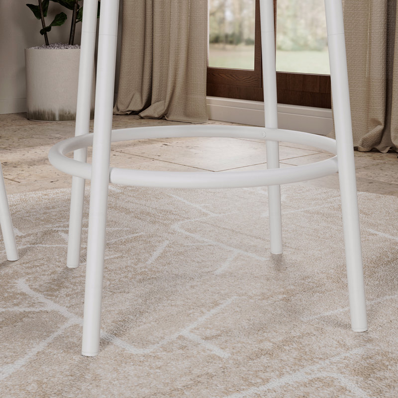 Ensemble repas rond 23 po, Blanc, Brun, Brown