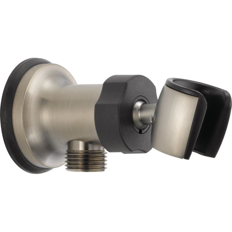 Universal Showering Components Wall Supply Elbow/Mount, Brilliance Stainless
