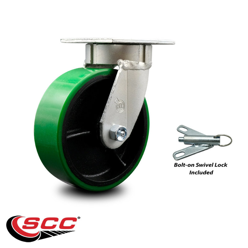 Roulettes pivotantes Kingpinle, Vert