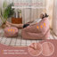 Fauteuil à billes avec repose-pieds en mousse et rembourrage en mousse 38,5 po Compression-1977197781