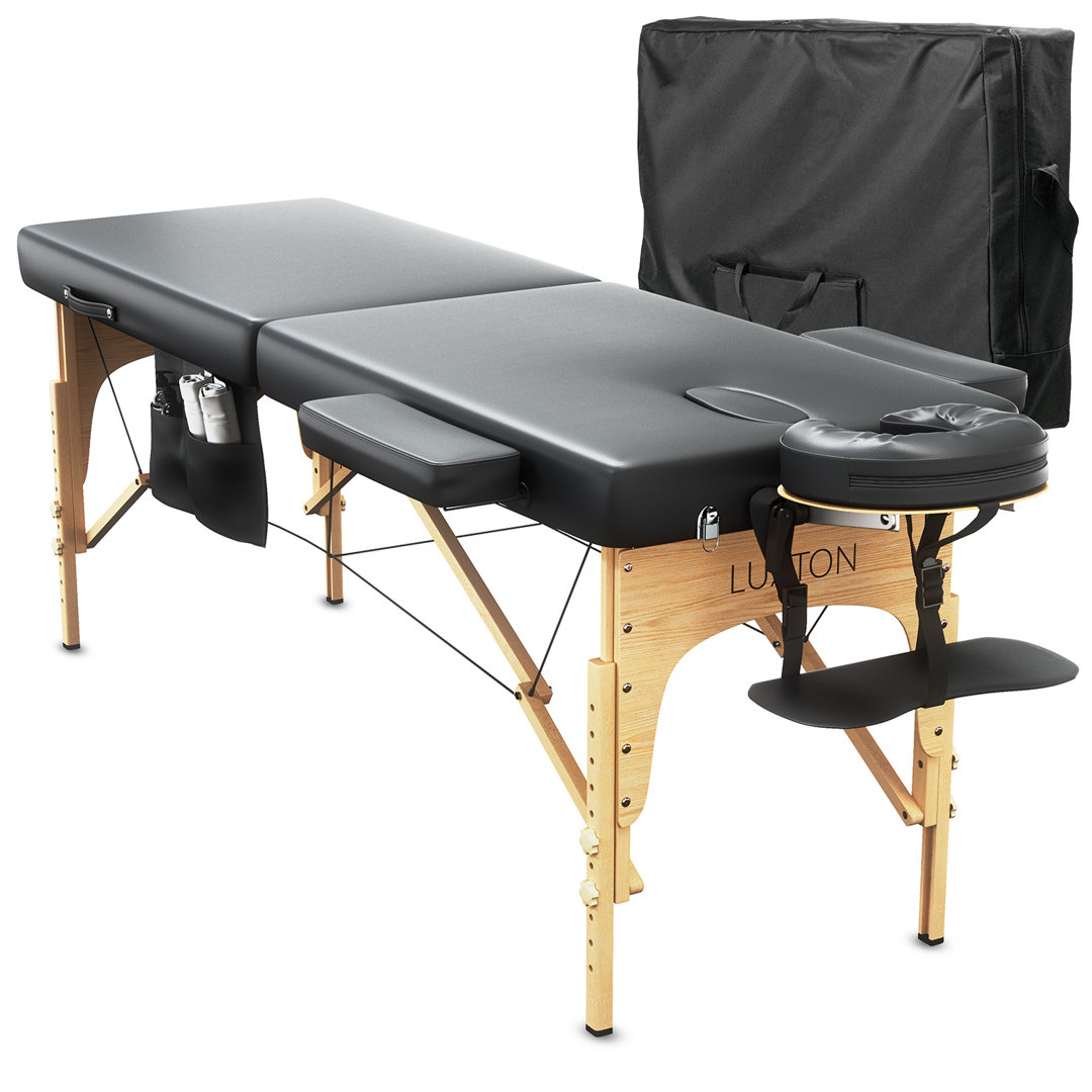 Luxton Home Premium Memory Foam Massage Table - Easy Set Up - Foldable & Portable with Carrying Case Luxton Home