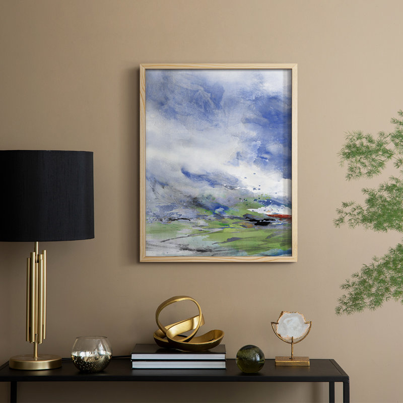 Spring Air I, reproduction encadrée - bois massif, Naturel, H 11 po x l 9 po