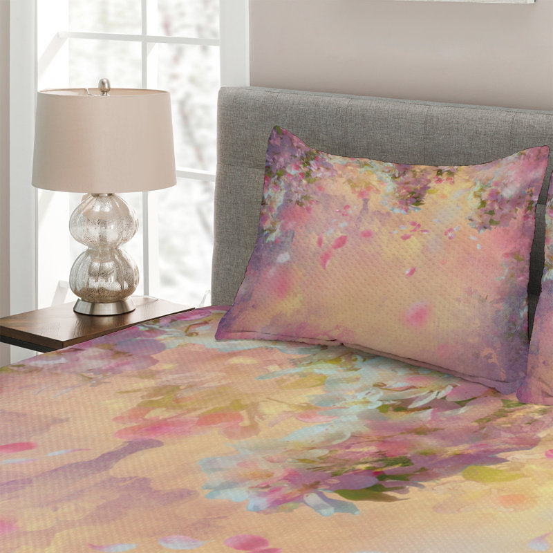 Polyester Coverlet, King Bedspread + 2 Shams