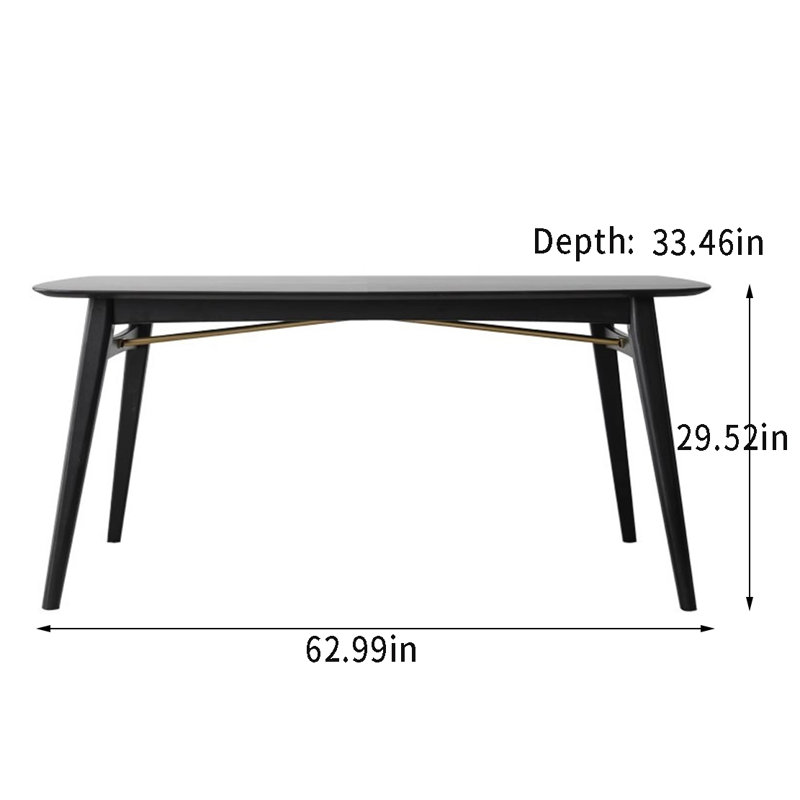 Maylani Oak Solid Wood Dining Table