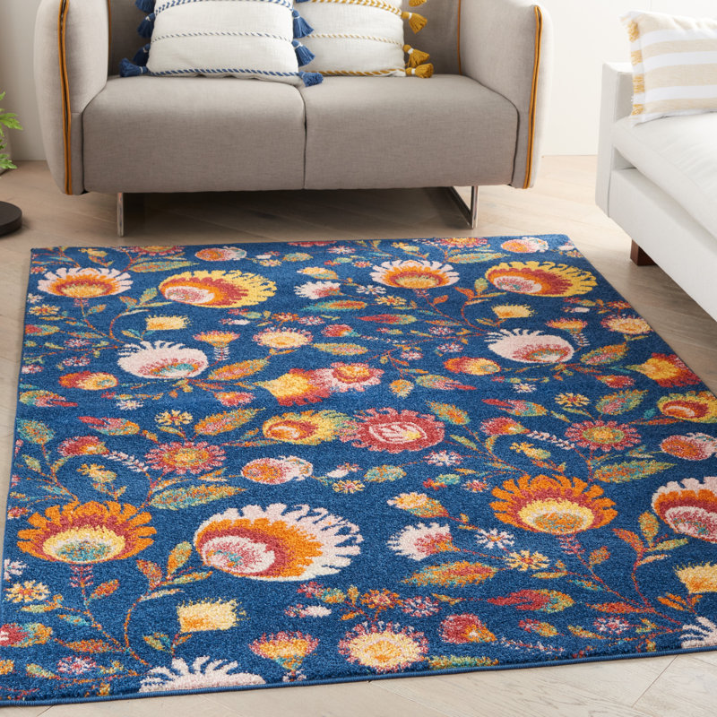 Bungalow Rose Floral Rug & Reviews | Wayfair