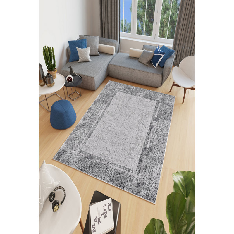Eco-Friendly Area Rug (2 ft x 3.3 ft), 100% Polyester, 650 g/m² | Antibacterial & Non-Slip PVC Dot Underside, Pile Height: 0.2 inches | Machine Washable, Digital Print Design, Perfect for Living Room & Bedroom Decor