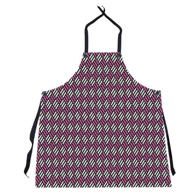 Tablier à carreaux à rayures