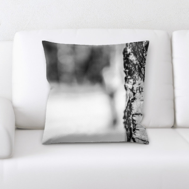 Coussin décoratif arbre bouleau