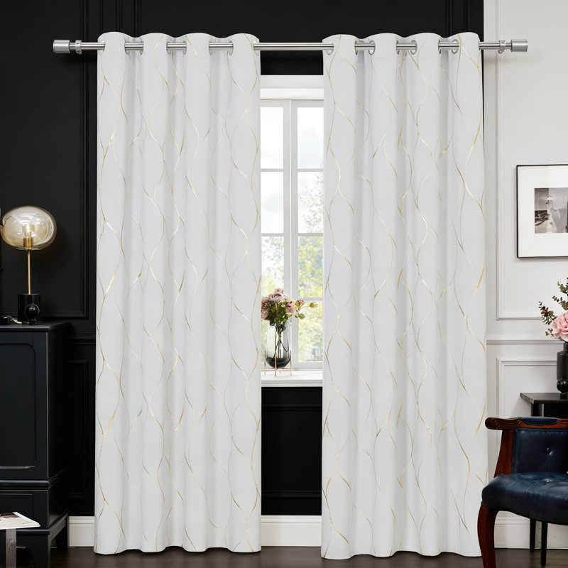 Heavy-Duty Adjustable Curtain Rod, 1 Inch Diameter Metal Rod With Decorative Finials And Wall-Mount Brackets, Fits Grommet, Rod Pocket, Back Tab, And Pleated Drapes