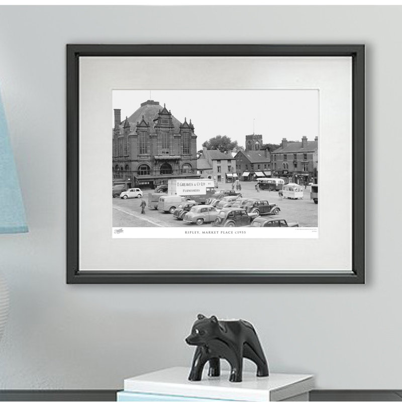 Ripley, Market Place C1955 - Single Picture Frame Print, 60cm H x 80cm W x 2.3cm D