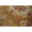 Tapis d'Aubusson ancien français à médaillon floral brun, style Louis-Philippe, années 1850, en laine, 2,69 m x 3,30 m.