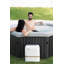 MSpa 230V 4 - Jet ABS, Plastic Hexagon Plug And Play Hot Tub in Grey