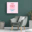 Art mural sur toile tendue - Coquette traiter II «Grace Popp» pour décoration de salon, de chambre à coucher ou de bureau - 14 x 14