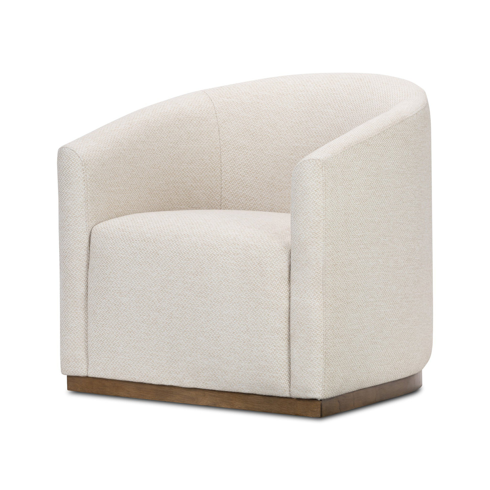 Wrenley Upholstered Swivel Barrel Chair