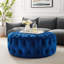 Grand repose-pieds rond en velours Performance-1470650299