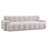 88 in.Cloud 3 Seater Chenille Sofa with Button Tufted Comfy Upholstered Couch,Silver lining