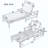 Acacia Wood Adjustable Backrest Outdoor Lounge Chair, Suitable For Gardens, Terraces, And Poolside Areas-219410581