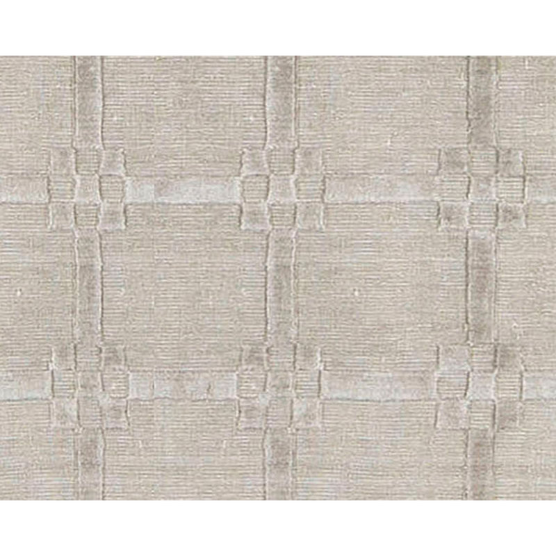 Tapis argent noué à la main de haute qualité