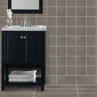 Literary License 6'' W x 6'' L Porcelain Concrete Look Singular Tile