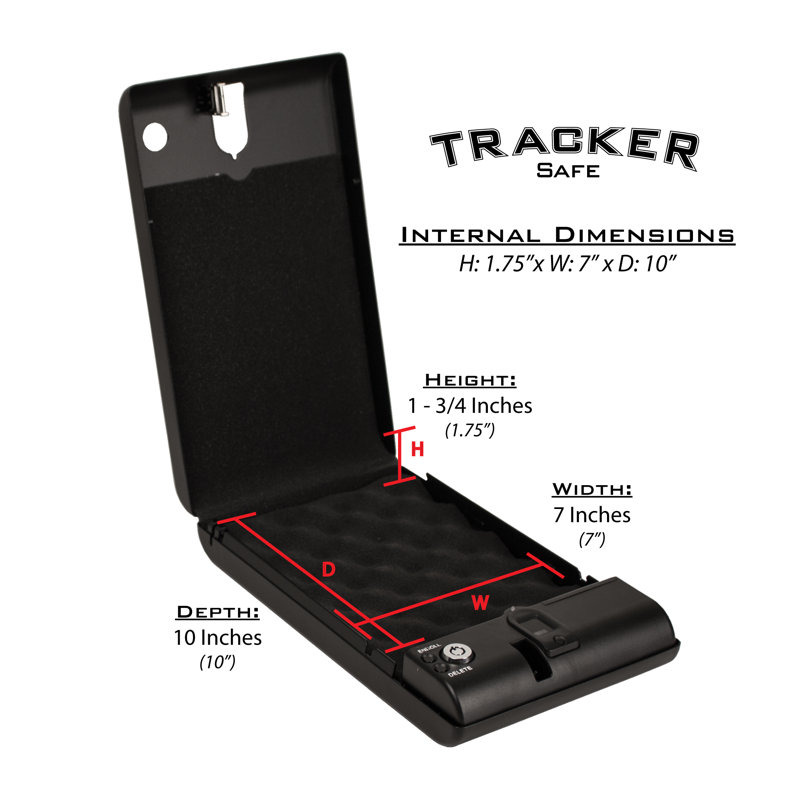 Gun Safe Lock, 7.5" H x 7" W x 12.6875" D