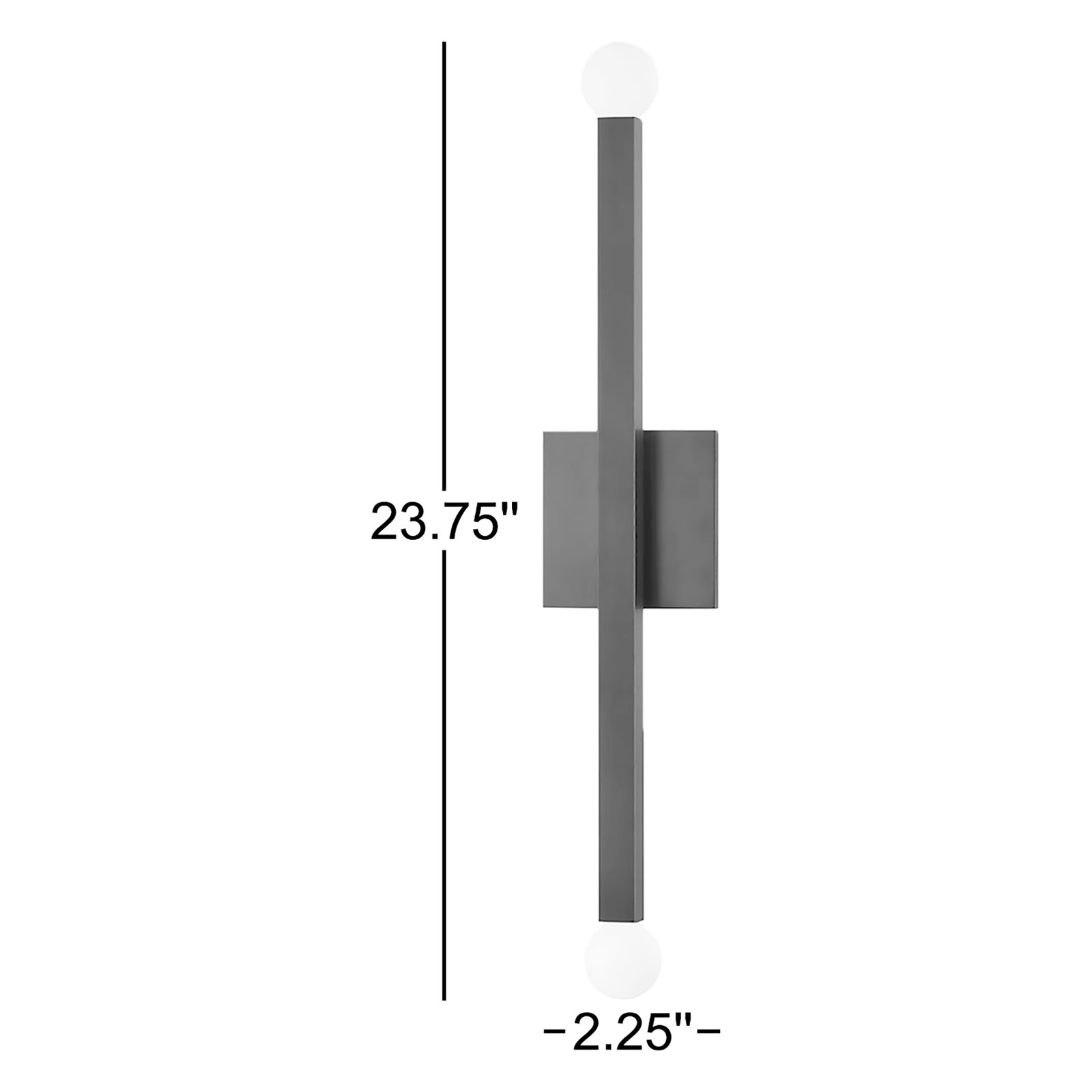 Peary 2-Light Dimmable Wallchiere, Old Bronze