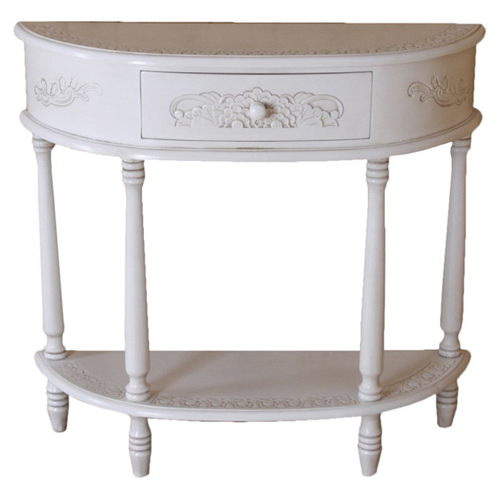 Benevides 33'' Solid Wood Console Table