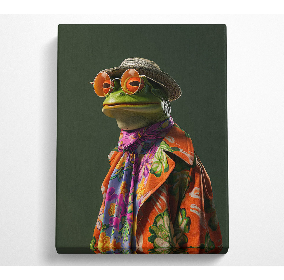 Fashion Frog - Kunstdrucke ohne Rahmen auf Leinwand