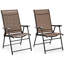Chaise pliante en tissu Costway