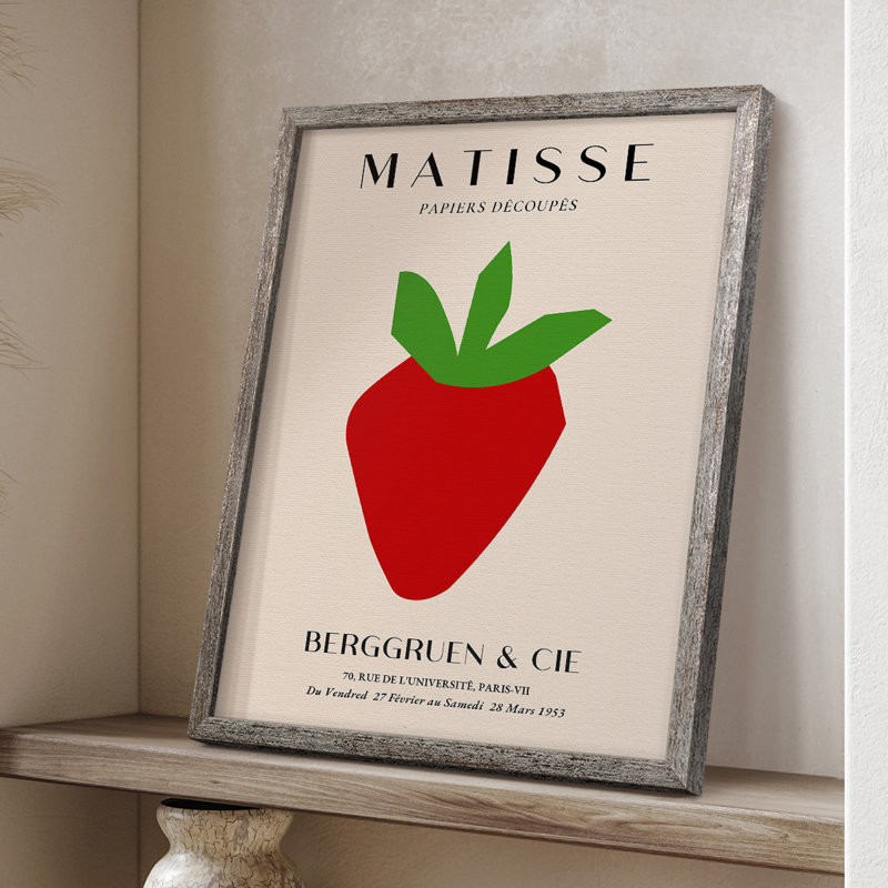 Matisse CL XXI, reproduction d'art encadrée - bois massif, H 11 po x l 9 po
