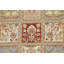 Tapis rouge / beige noué à la main de conception unique 5 pi 11 po x 9 pi 5 po New Age Luthanen