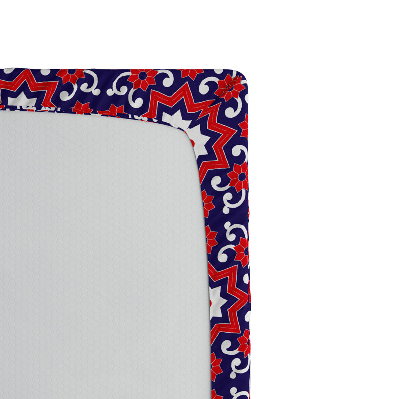 Microfiber Floral Fitted Sheet, Full Fitted Sheet