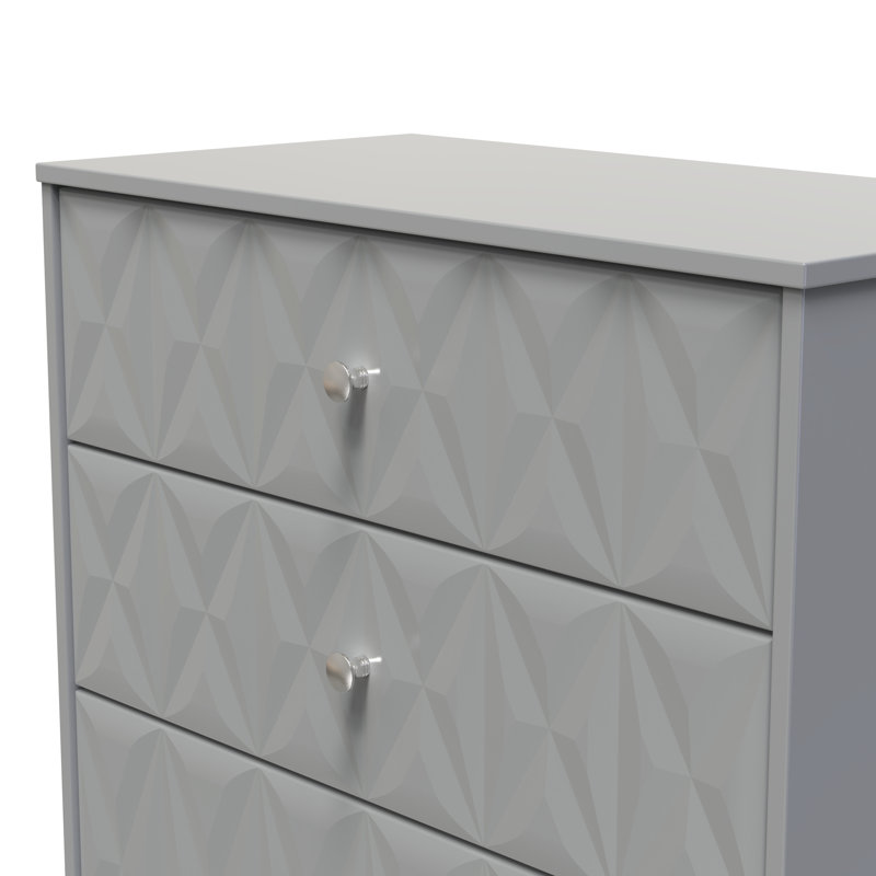 77 cm W Chest of 3 Drawers, Grey