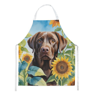 Tablier Labrador Retriever en tournesols