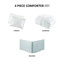 Édredon pour grand lit blanc - coton 200Tc, broderie, rembourrage surdimensionné 100% coton foncé-128745116
