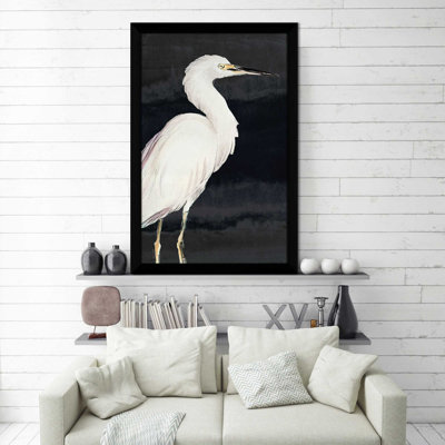 " Heron On Black II " by Lanie Loreth