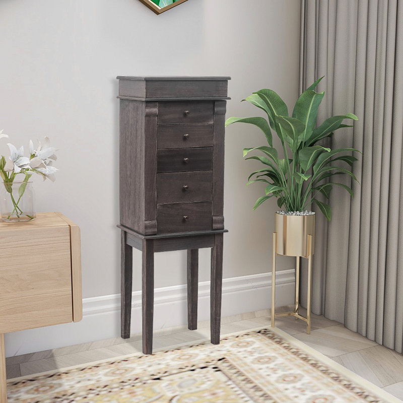 Armoire à bijoux Abbie-Rose, Marron