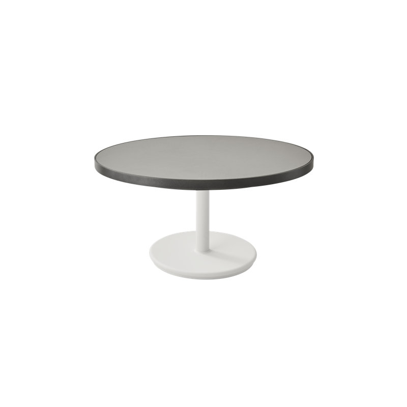 Go Outdoor Round, 15.8" H x 27.6" W x 27.6" D, Dark Gray, Black