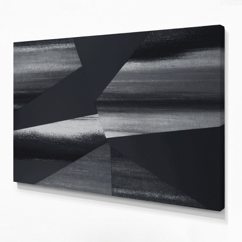 Minimalisme 69, art mural sur toile noire, H 20 po x l 24 po