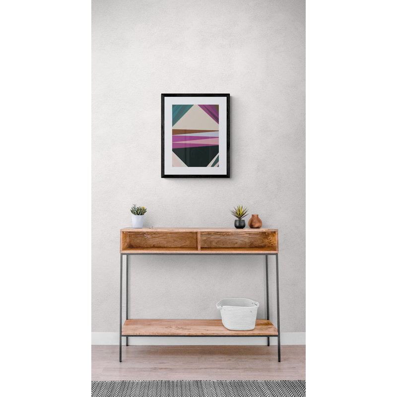 Abstract Composition 1052 Print by Angel Estevez, 32" H x 24" W, Black Framed Canvas