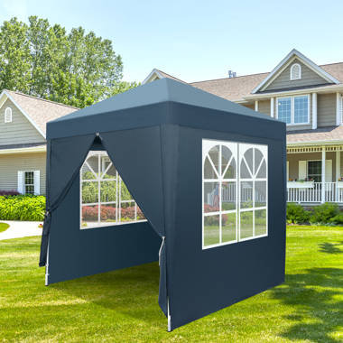 6.5 Ft. W x 6.5 Ft. D Steel Pop-Up Party Tent Canopy