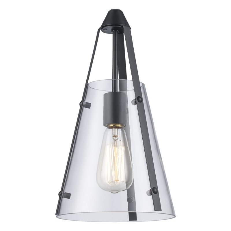 Waddells - Luminaire suspendu, H 11,5 po x l 18 po x P 11,5 po, 1, Noir