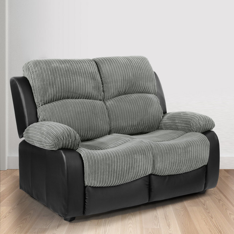 Hedgar 2 Seater Faux Leather Loveseat
