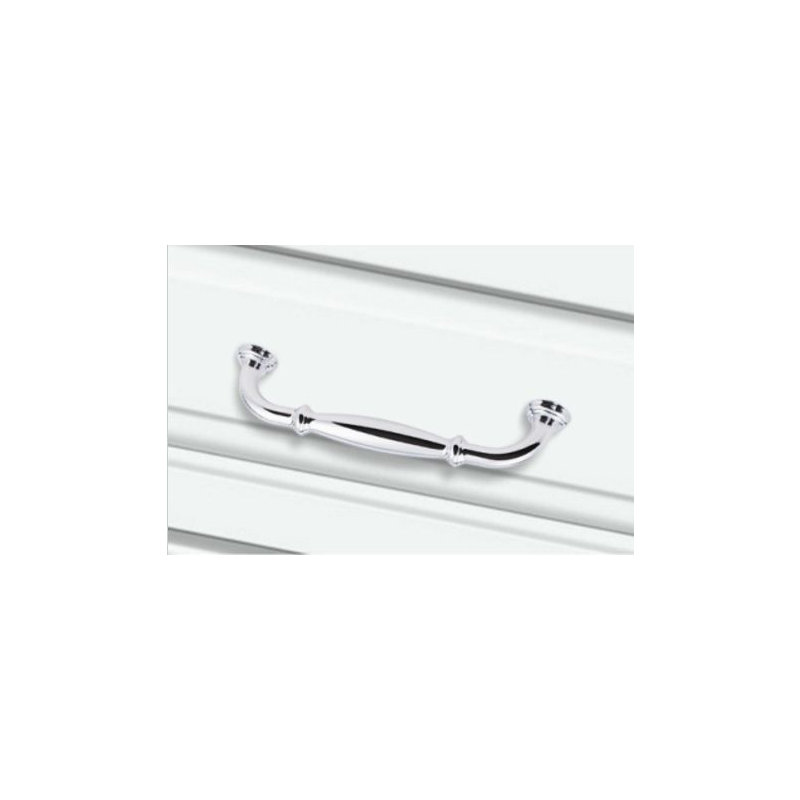 Tiffany Bar Pull, Polished Chrome, 3 3/4"
