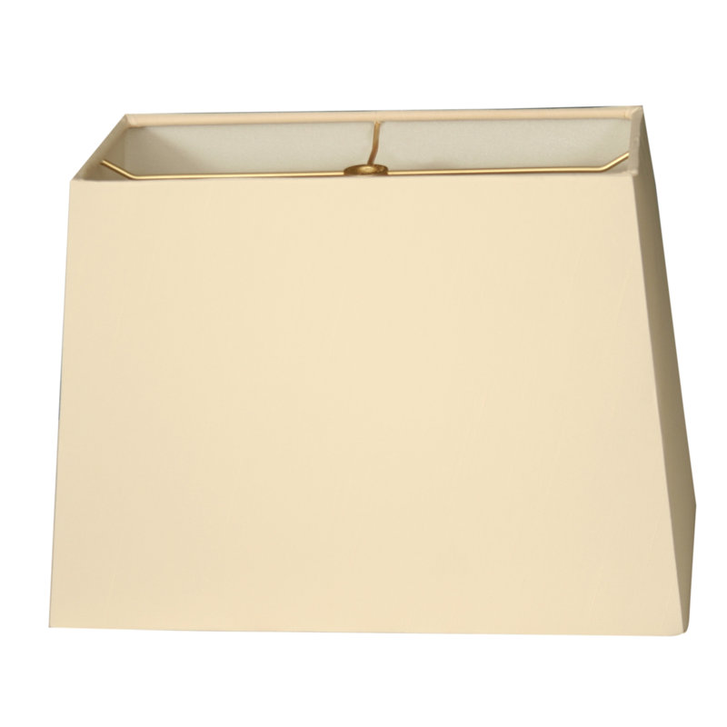 Abat-jour rectangulaire en lin (araignée), Coquille d'œuf, H 9,5 po x l 12 po x P 8 po