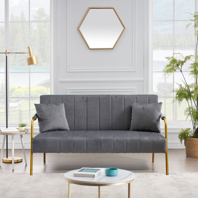Queana Metal 60'' Reception Sofa
