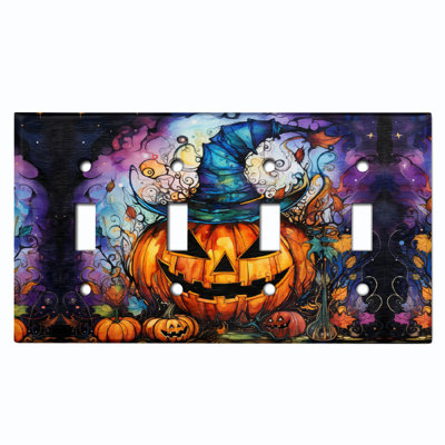 Figurine murale d'Halloween festive et citrouille d'Halloween